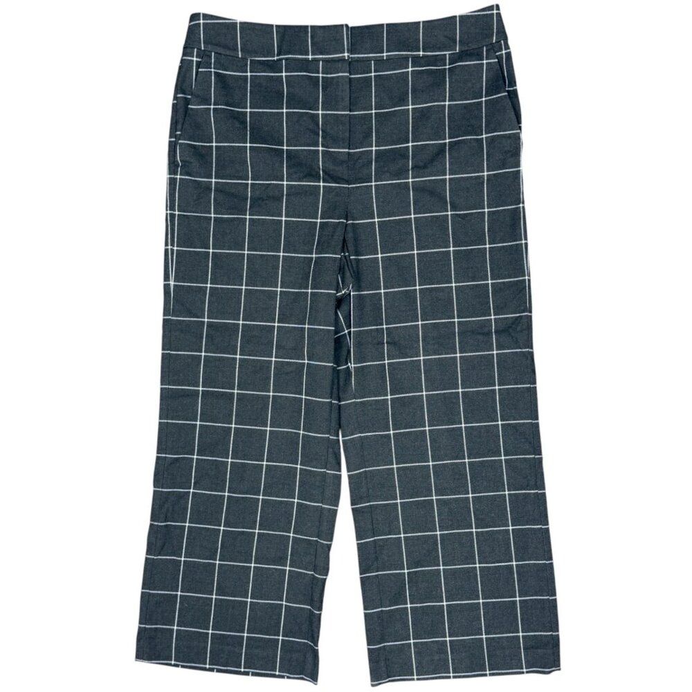 LOFT Women’s NEW Windowpane Wide Leg Trouser Pants |‎ Size 14